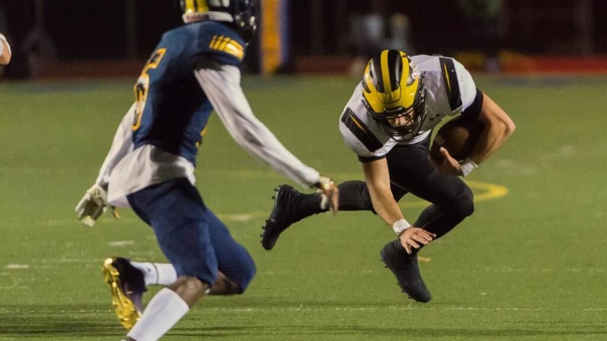 Del Oro’s Brice Edwards runs against Inderkum on Nov. 17. On Friday against Central Catholic, he rushed for a 4-yard touchdown.