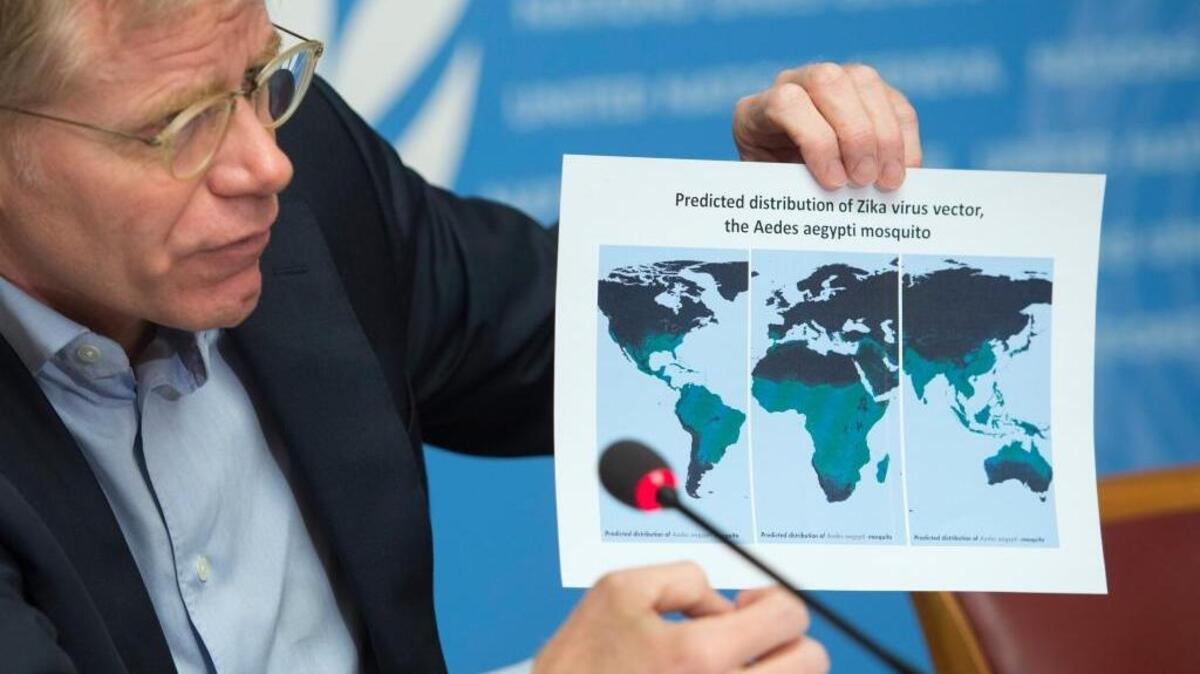 Bruce Aylward, Executive Director of Outbreaks and Health Emergencies of the WHO, speaks during a news conference of the World Health Organization, WHO, at the European headquarters of the United Nations, in Geneva, Switzerland, Friday, Feb. 19, 2016. Aylward is predicting that Brazil will host a “fantastic Olympics” and that the mosquito-borne Zika virus will be “way down” by the time the Summer Games begin in Rio de Janeiro on Aug. 5.