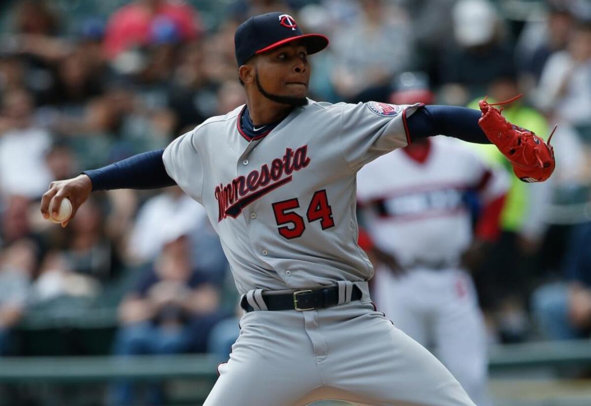 Minnesota Twins starting pitcher Ervin Santana throws against the White Sox on April 9 in Chicago.