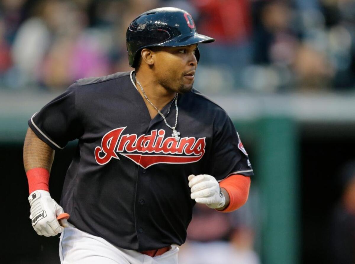 Marlon Byrd with the Cleveland Indians last year.