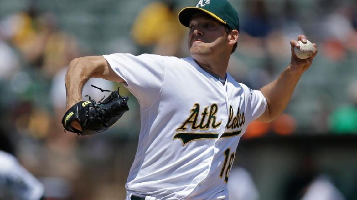 Rich Hill leaves with minor injury in A’s win
