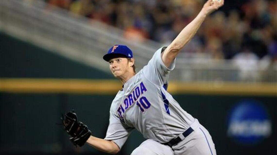 A’s draft A.J. Puk sixth overall, two other college pitchers on Day One