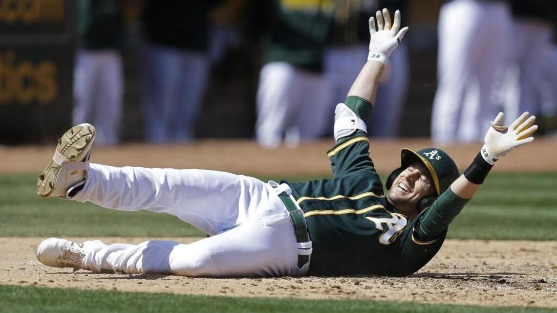 For A’s Jed Lowrie, two flaps are safer than one