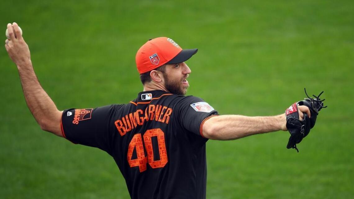 Bumgarner gives up homer, then strikes out five in spring debut as Giants fall to Cubs