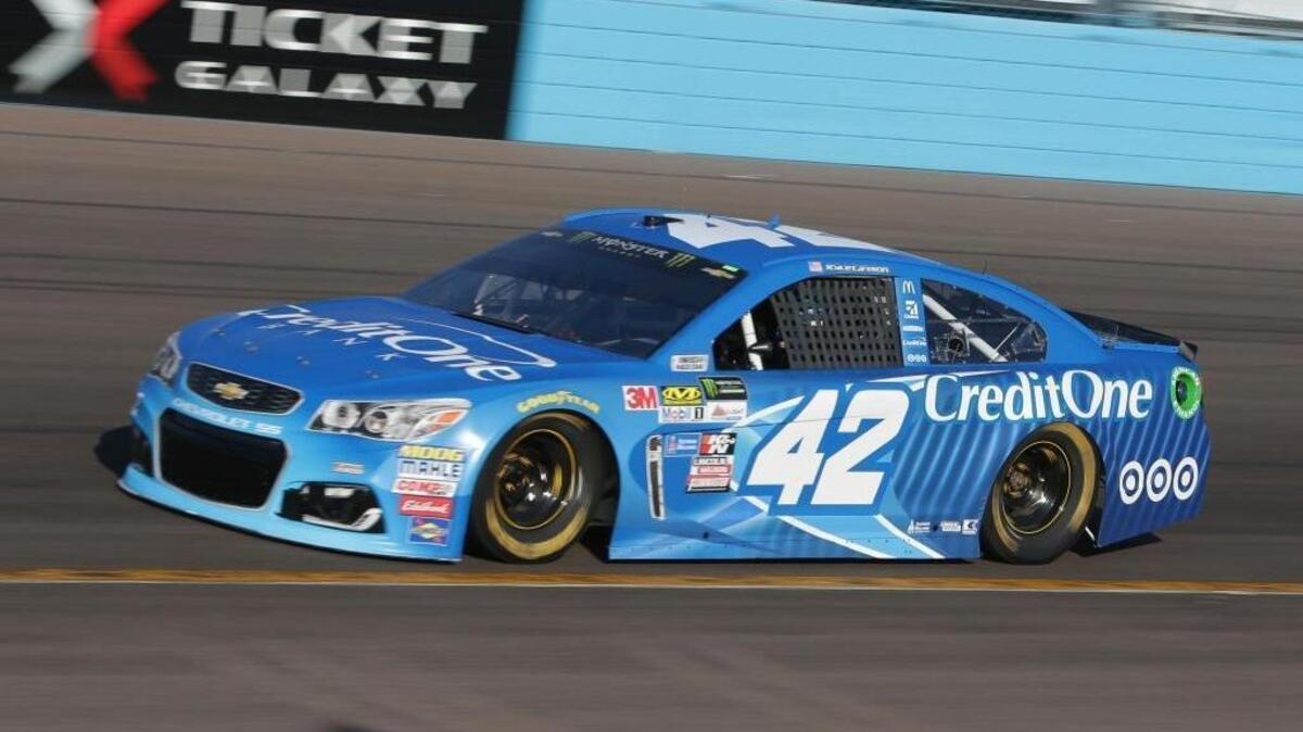 Kyle Larson finished second Sunday in the Camping World 500 at Phoenix International Raceway in Avondale, Ariz. The Elk Grove native leads the series in points.