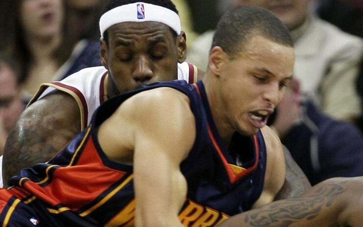 
Two of the NBA’s greatest players, Cleveland’s LeBron James (left) and Golden State’s Stephen Curry (right) will lead their teams in the first game of the 2015 NBA Finals on Thursday night.
