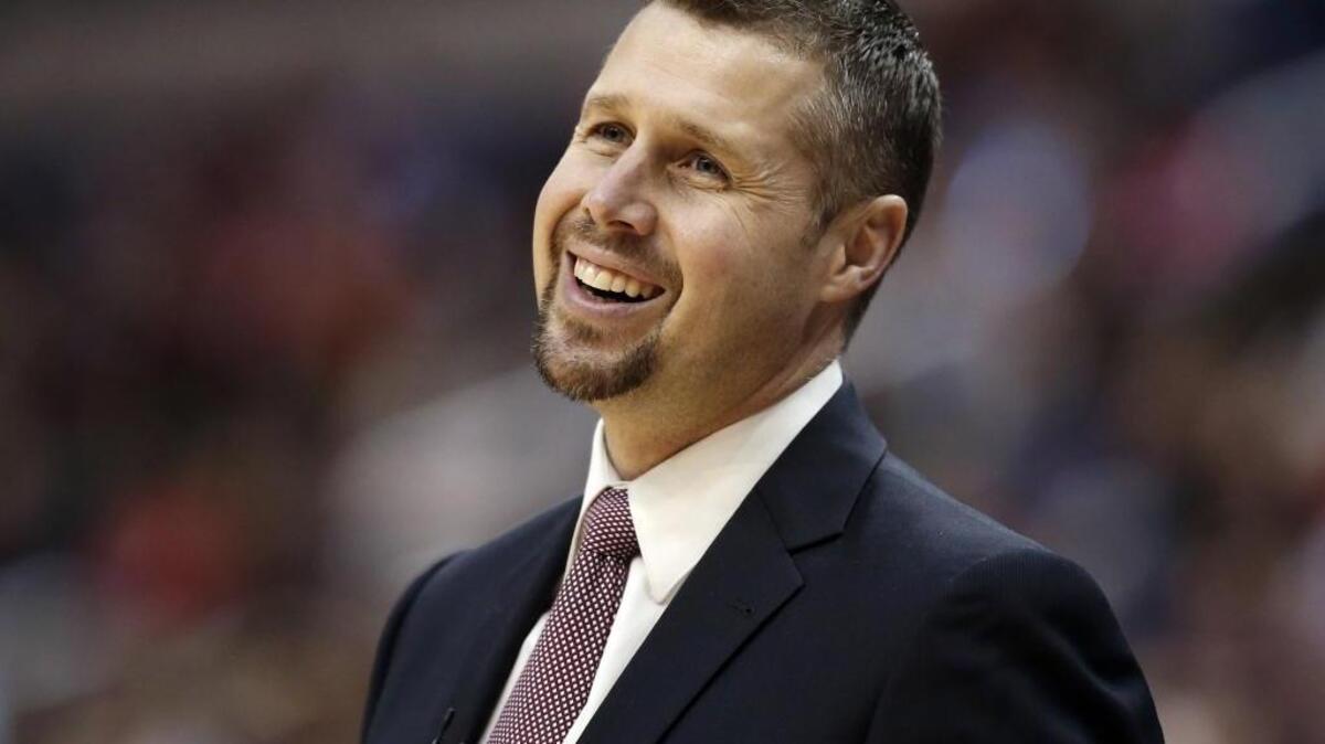 David Joerger, shown here in March 2015, is the new coach of the Sacramento Kings.