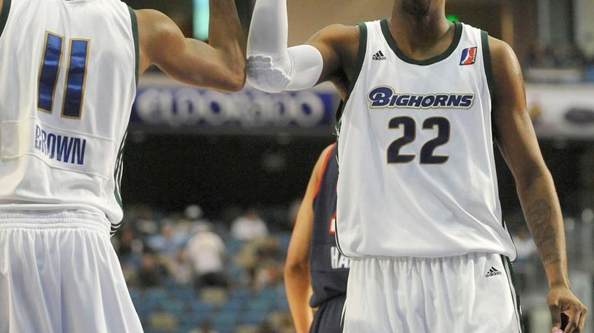 Sacramento Kings Rookie Donte Greene gets some playing time with the Reno Bighorns in a Saturday, Jan. 10, 2009, contest at the Reno Events Center.