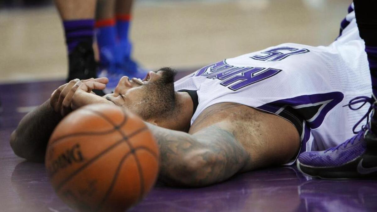 DeMarcus Cousins and the Kings were knocked down by the Philadelphia 76ers on Wednesday, Dec. 30, 2015, in Sacramento, Calif..