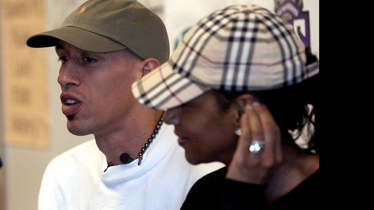 
Sacramento Kings player Doug Christie and his wife Jackie.
