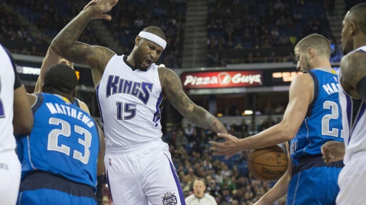 Sacramento Kings forward DeMarcus Cousins (15) and his teammates play the Oklahoma City Thunder at 4 p.m. on Sunday, Dec. 6, 2015.