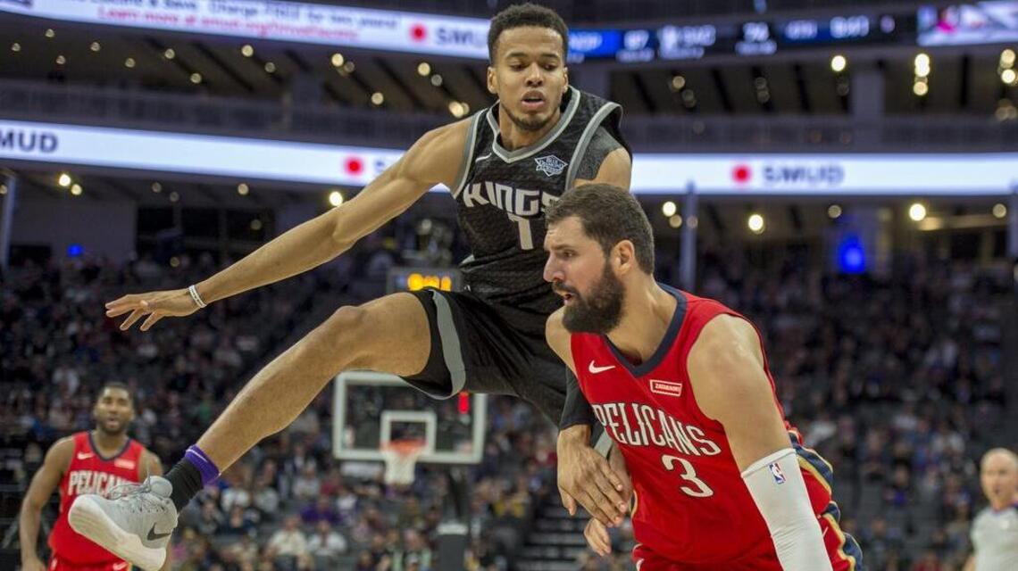 Hard fall sidelines Kings' Skal Labissiere while two starters remain questionable