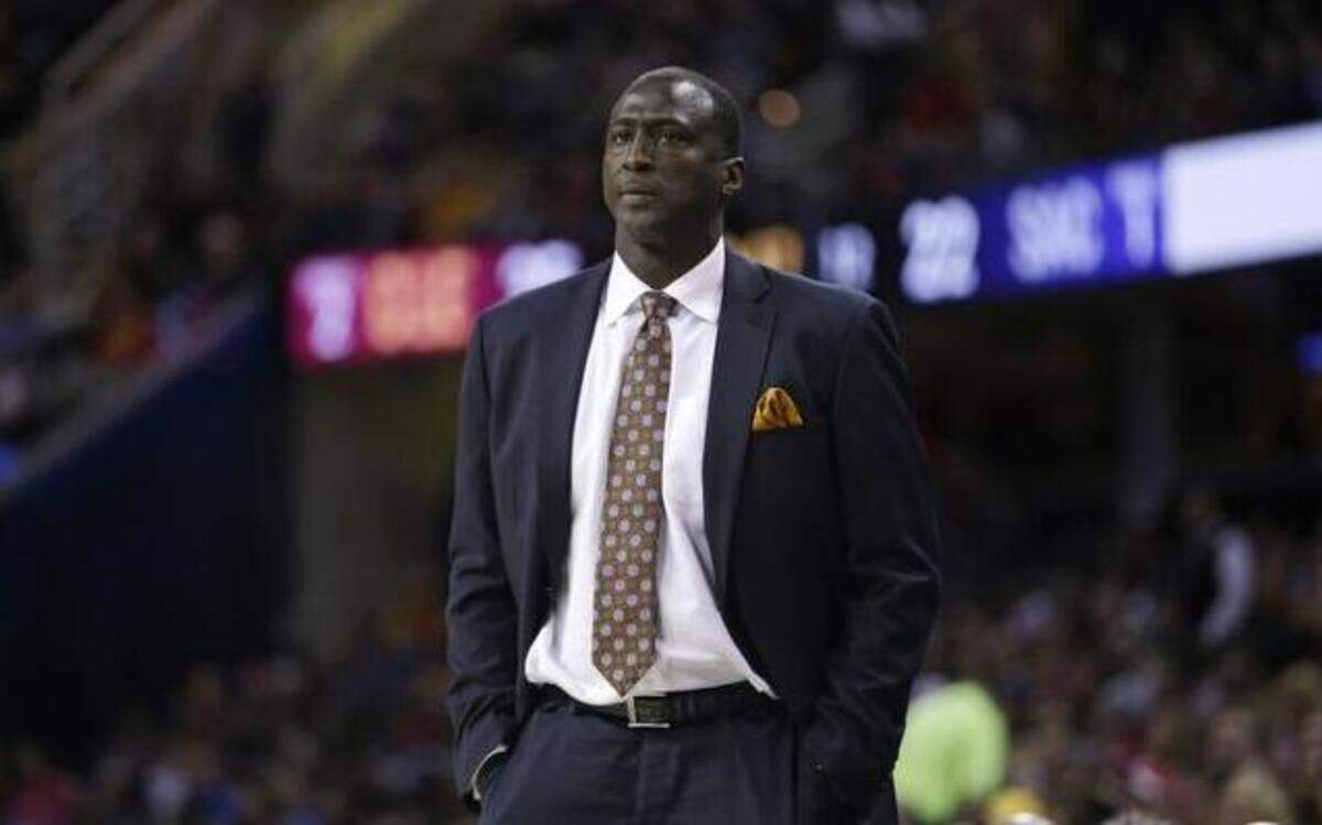 
Sacramento Kings head coach Tyrone Corbin watches during an NBA basketball game against the Cleveland Cavaliers on Jan. 30, 2015, in Cleveland. Corbin leads the Kings back into action at Sleep Train Arena on Tuesday night against the Golden State Warriors.
