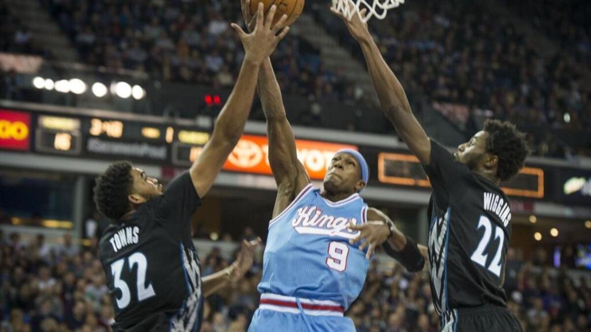 Guard Rajon Rondo (9) and his Sacramento Kings teammates are back in action as they play the Boston Celtics on Thursday, Dec. 3, 3015. Live coverage begins at 6 p.m.
