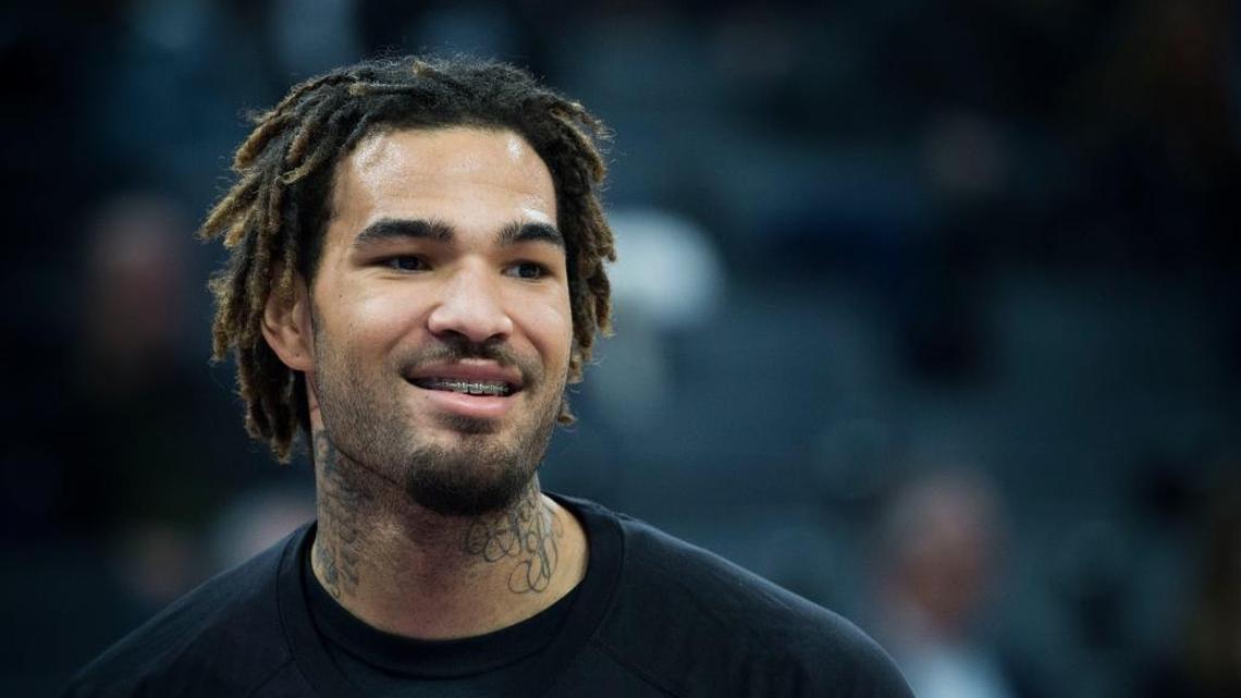 Sacramento Kings center Willie Cauley-Stein (00) warms up before his team's game against the Minnesota Timberwolves at Golden 1 Center in Sacramento on Monday, February 27, 2017.