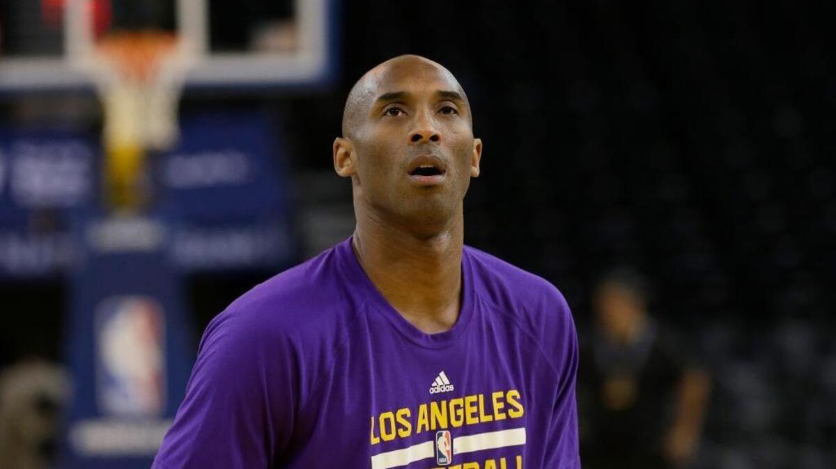 Los Angeles Lakers guard Kobe Bryant warms up before an NBA basketball game against the Golden State Warriors in Oakland on Tuesday, Nov. 24, 2015. Bryant announced Sunday, Nov. 29, he will retire following this season.