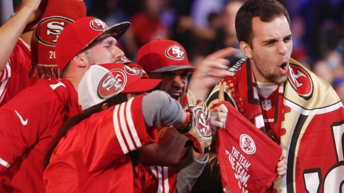 Fans such as these supporters of the San Francisco 49ers, whooping it up during the 2014 NFL draft, have plenty to say before, during and after teams make their picks.