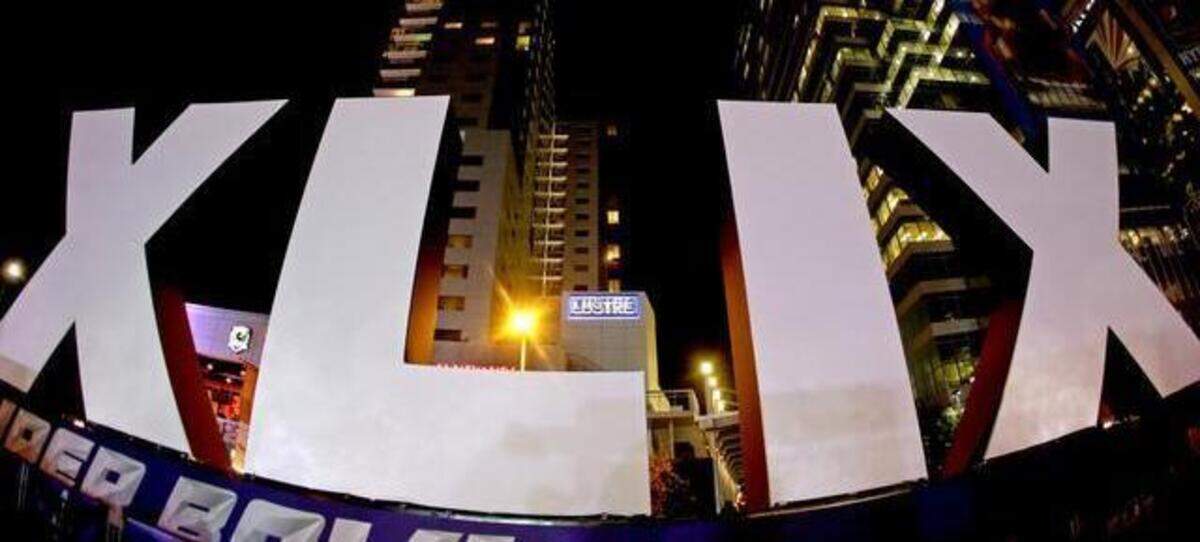 
The Roman numerals for Super Bowl XLIX stand in front of high rise building in downtown Phoenix. The New England Patriots play the defending champion Seattle Seahawks beginning at 3:30 p.m. The Sacramento Bee’s live blog coverage begins at 1 p.m.
