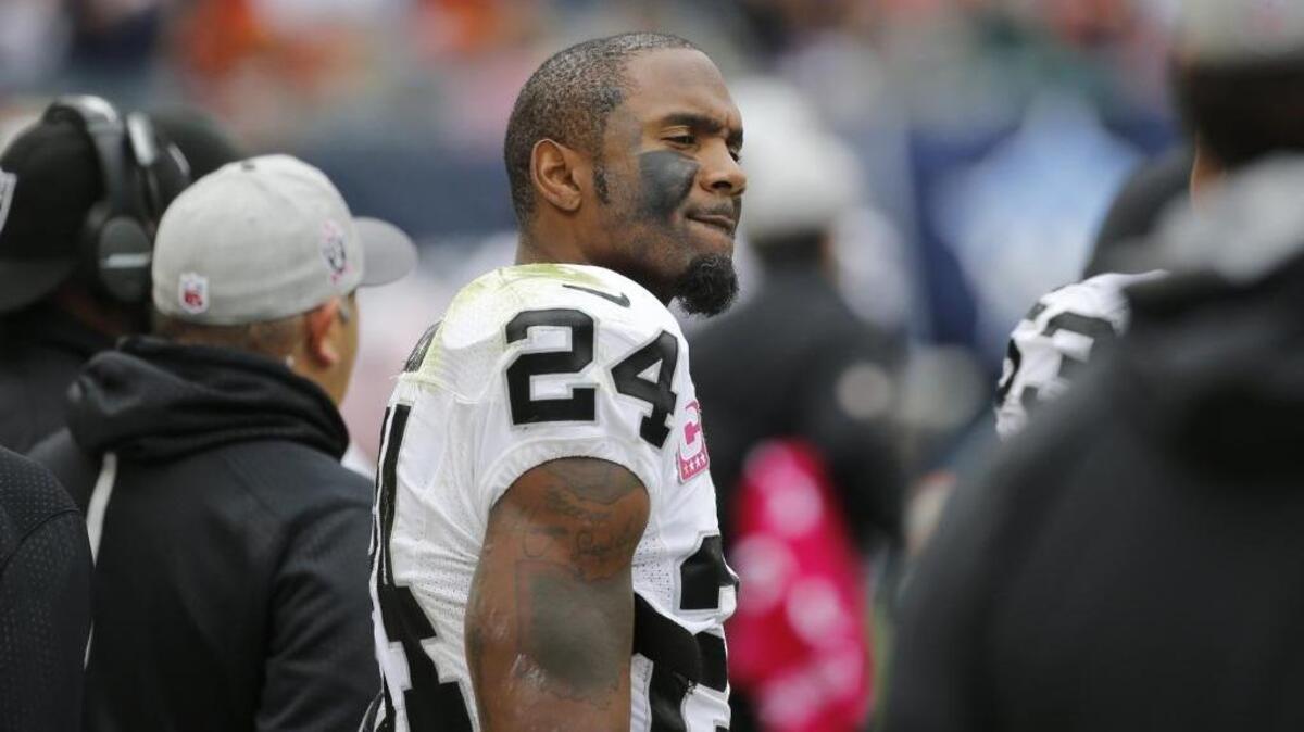Oakland Raiders free safety Charles Woodson likely would enjoy showing his former team – Green Bay – he was worth keeping when they cut him three years ago. ... Woodson, who is still playing at a high level, looks on during an NFL football game against the Chicago Bears, Sunday, Oct. 4, 2015, in Chicago.