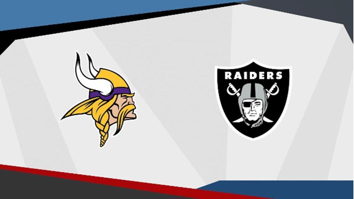 The Raiders and Vikings meet in Week 10.