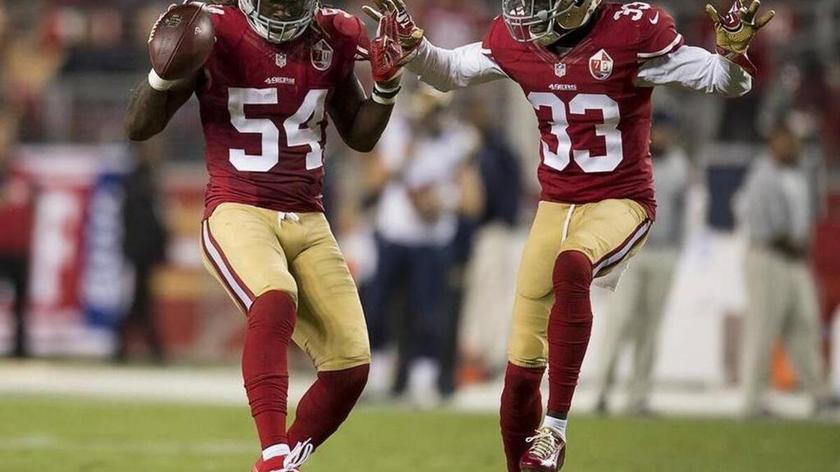 The 49ers signed linebacker Ray-Ray Armstrong (54) to a two-year contract extension.