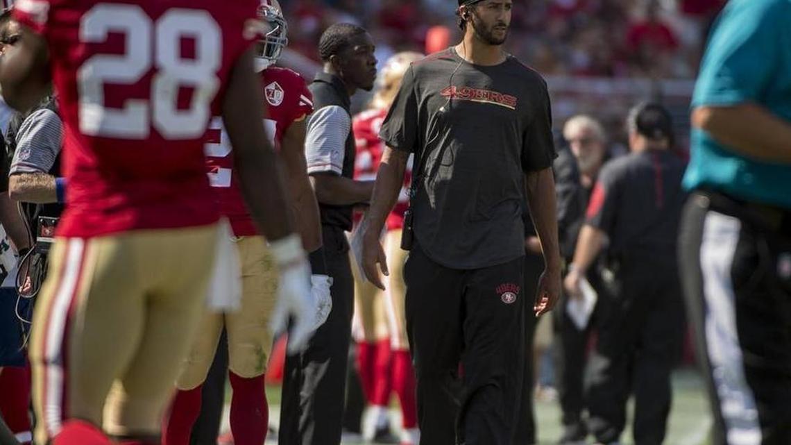 Colin Kaepernick did not play in the 49ers’ preseason opener against Houston. His availability for Saturday’s game against the Broncos is tenuous, too.