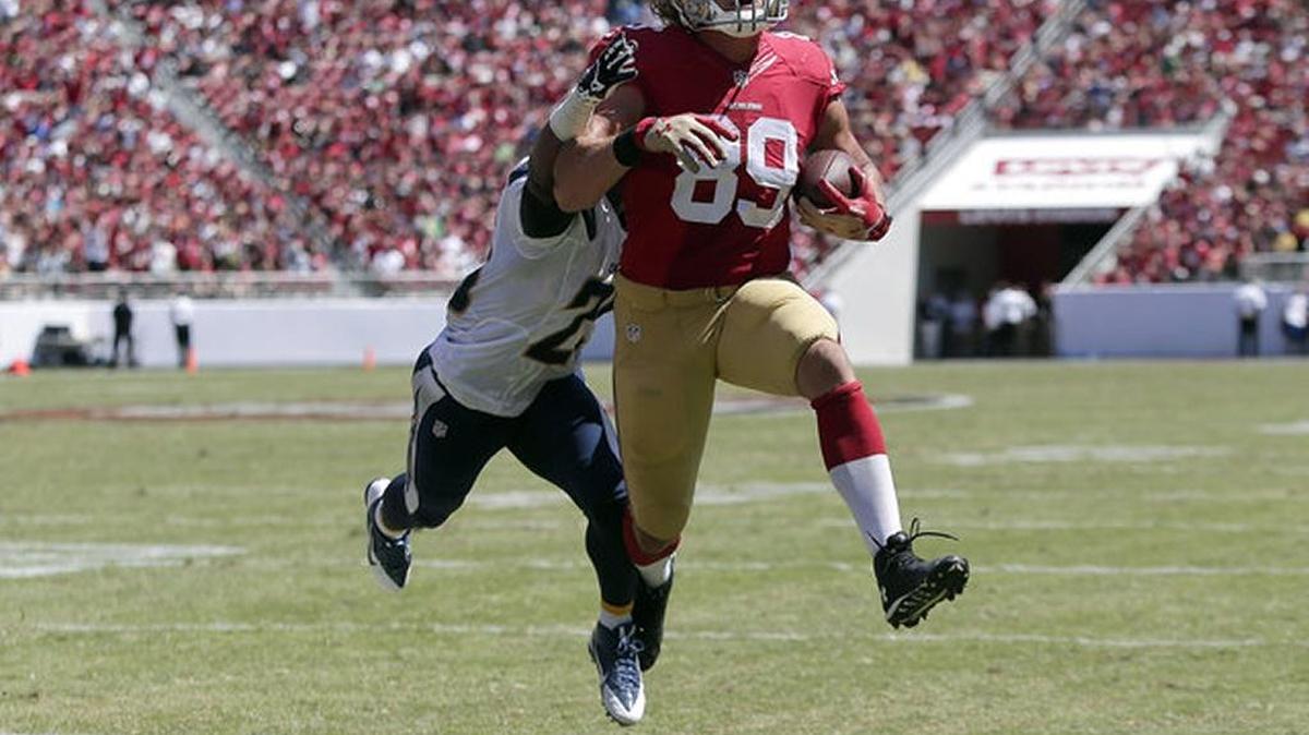 Tight end Vance McDonald, who signed a contract extension with the 49ers in December, was on the trade block in April.