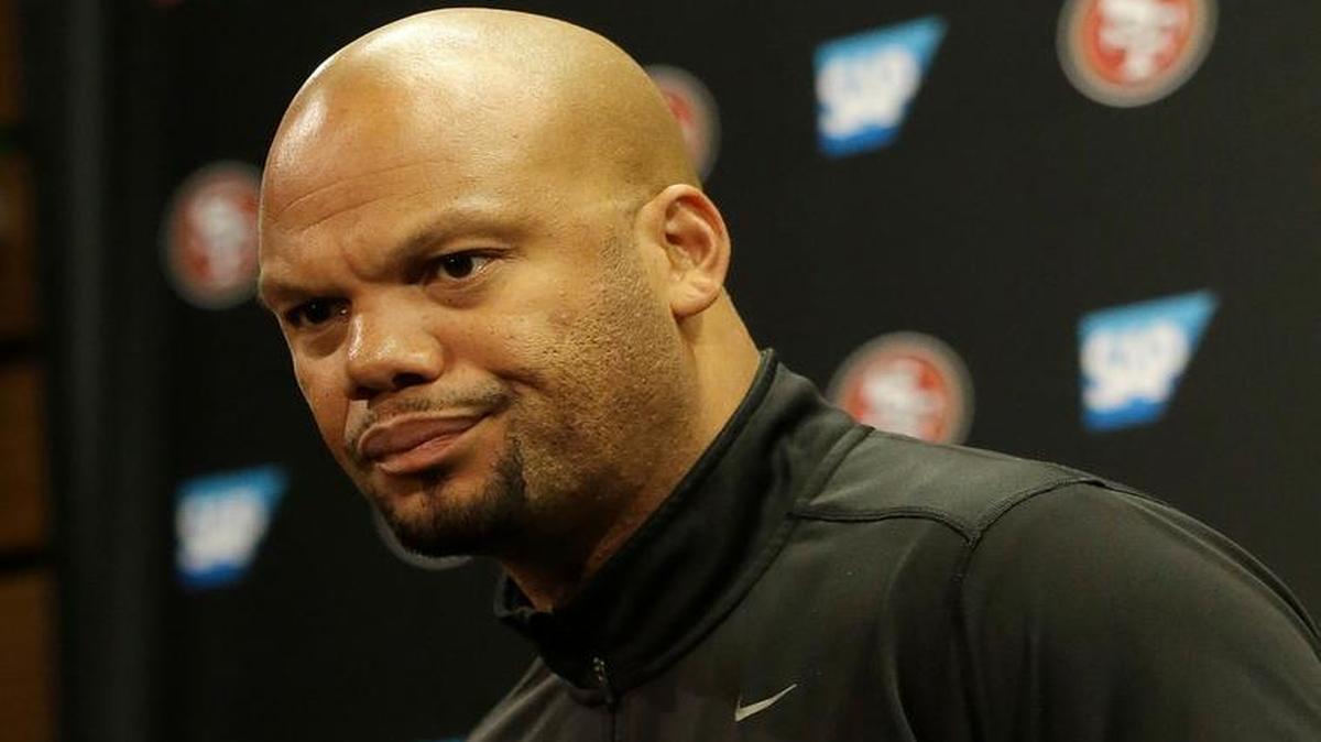 San Francisco 49ers special teams coordinator Thomas McGaughey Jr. speaks at a news conference in Santa Clara, Calif., Wednesday, Nov. 4, 2015.