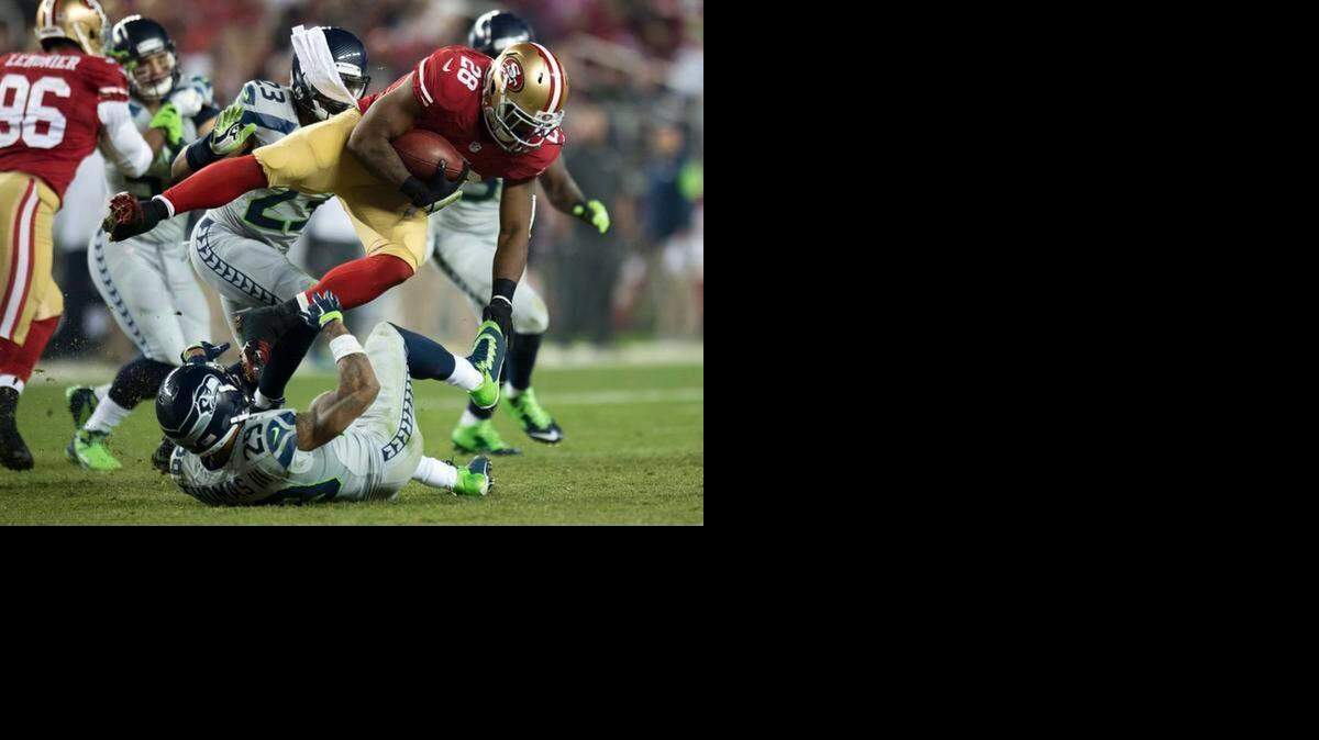 
The 49ers entered 2014 training camp with an abundance of running backs. Right now, Carlos Hyde is the only sure thing for 2015.
