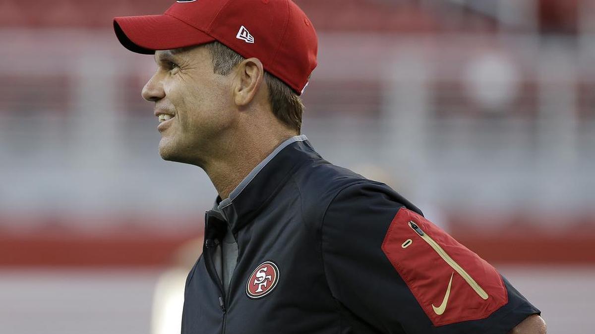 
San Francisco 49ers general manager Trent Baalke during the team's NFL football training camp in Santa Clara, Calif., Saturday, Aug. 1, 2015. 
