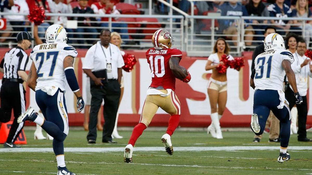 
San Francisco 49ers wide receiver Bruce Ellington has excellent speed and versatility. The 49ers need to take advantage of it more than they have in the past.
