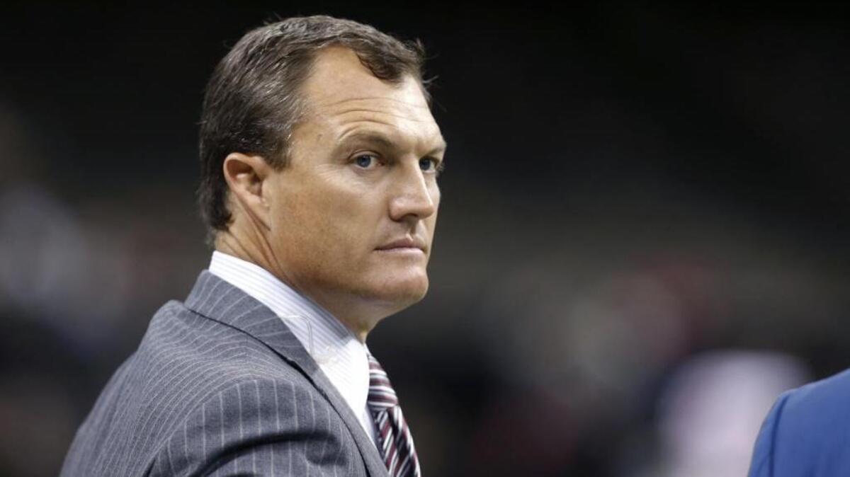 The San Francisco 49ers made it official Monday, naming John Lynch their general manager. It is Lynch’s first administrative job in the NFL, where he played with distinction during a 15-year career.