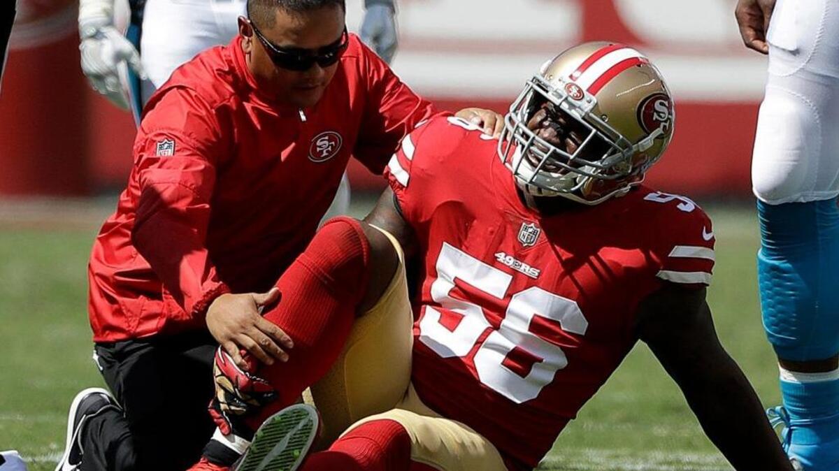 Rookie linebacker Reuben Foster hasn’t played since injuring his ankle in the 49ers’ season opener. Foster, listed as questionable for Sunday’s game at Washington, could see a high snap count if he’s good to play after the team released four-time All-Pro NaVorro Bowman.