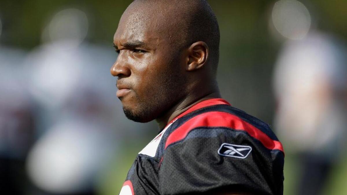 Houston Texans linebacker DeMeco Ryans during an NFL football training camp practice Tuesday, Aug. 2, 2011, in Houston.