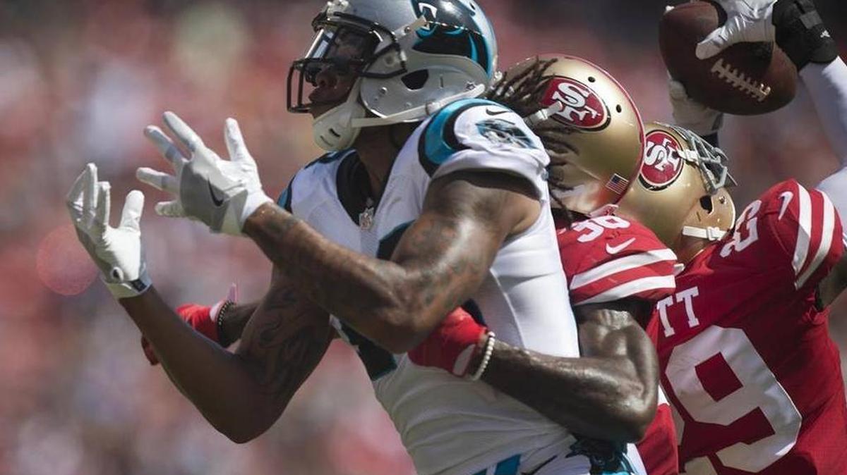 The 49ers’ defensive highlight in Week 1 was safety Jaquiski Tartt’s leaping interception in the second quarter.