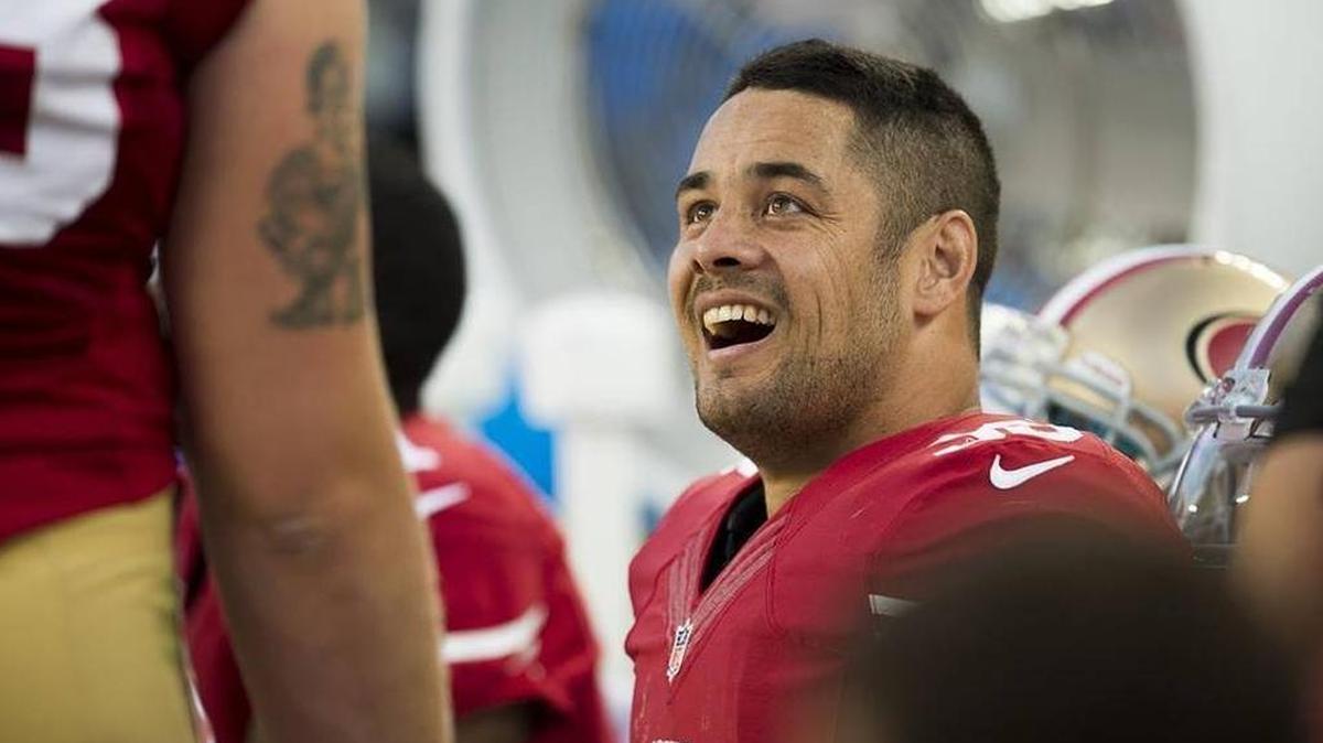 
Aussie newcomer Jarryd Hayne announced he has made the 49ers’ initial roster.
