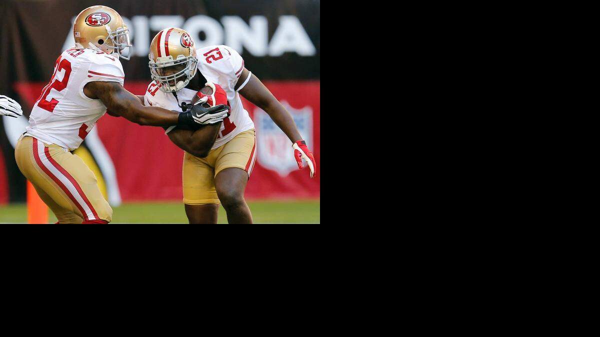 
Kendall Hunter (left) will be one of the 49ers filling in for Frank Gore, who is now with the Colts.

