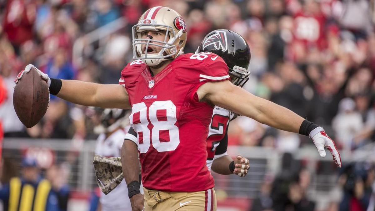 The San Francisco 49ers have signed tight end Garrett Celek (88) to a four-year contract extension.