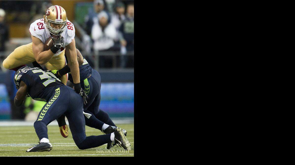 
Former second-round pick Vance McDonald’s season ended Tuesday with two catches for 30 yards. He went on injured reserve with a back issue.
