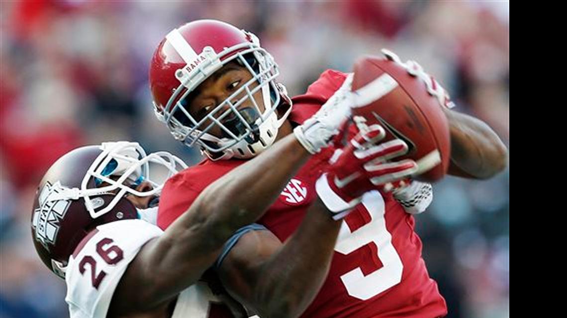 
The 49ers considered trading up for receiver Odell Beckham Jr. a year ago. Could they be eying a trade-up scenario for Alabama’s Amari Cooper this year?
