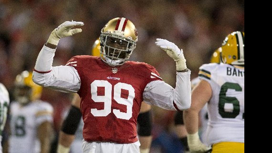 
Aldon Smith, who had just two sacks last year, says he is refocused as the 49ers offseason begins
