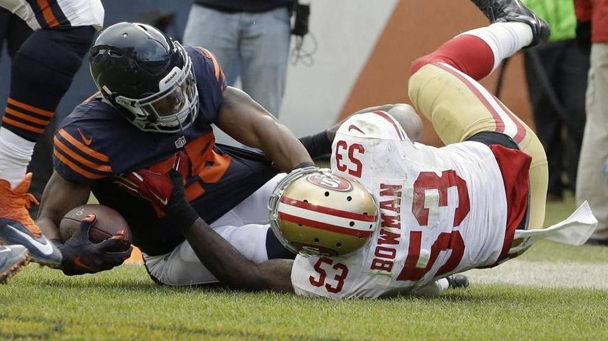 Linebacker NaVorro Bowman was voted to the Associated Press’ All-Pro team on Friday.