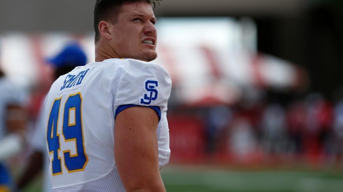San Jose State fullback Shane Smith, shown in October, may have been the standout at the school’s pro day.