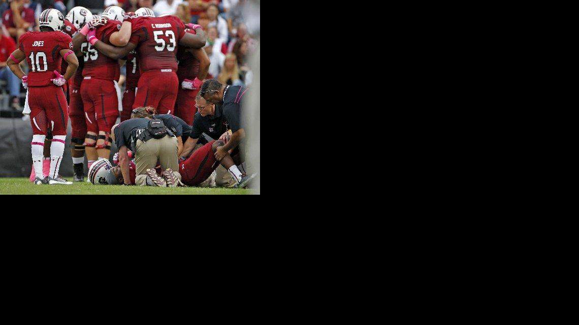 
Running back Marcus Lattimore is in the final stages of a comeback from a grisly injury that required his knee to be reconstructed.
