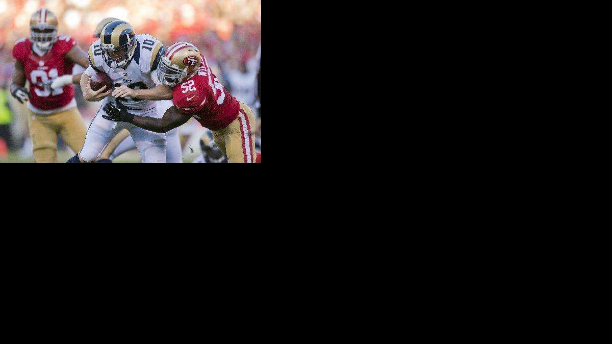 
Patrick Willis says he has “five or six” years left in him. But he needs surgery on his toe to get him to that point. He will be out the rest of this season.
