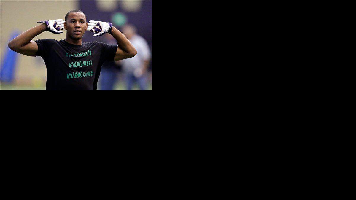 
Former Washington cornerback Marcus Peters is one of the players visiting the 49ers this month in the run-up to the draft.

