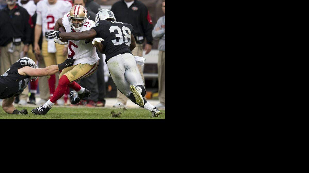 
Michael Crabtree had one of his better games of 2014 against the Raiders, catching nine passes for 58 yards.
