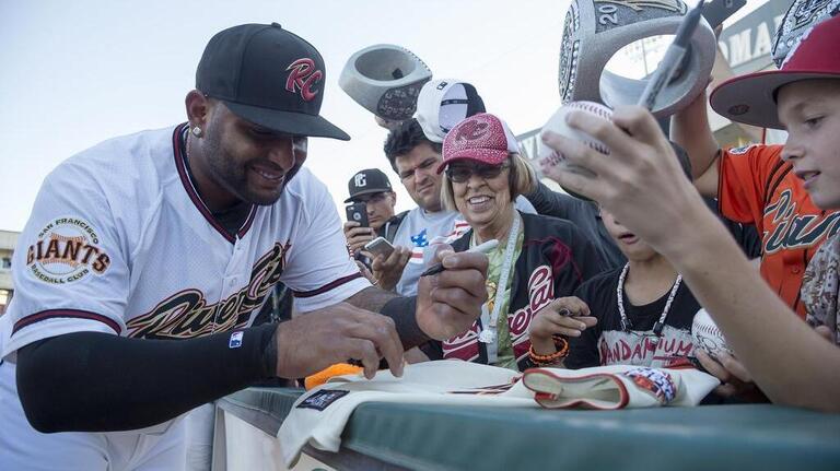 Pablo Sandoval plays with River Cats in bid to return to majors with Giants