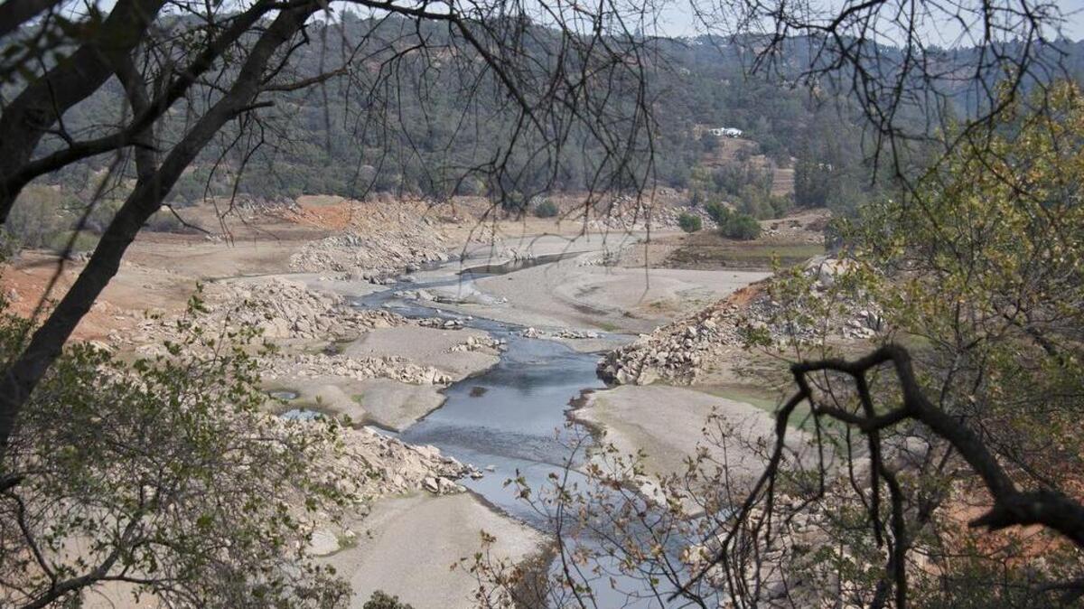 A section of the American River makes it way toward Folsom Lake, inside the Folsom Lake Recreation Area near Rattlesnake Bar and the Pioneer Express Trail on Tuesday, October 27, 2015, in Sacramento.
