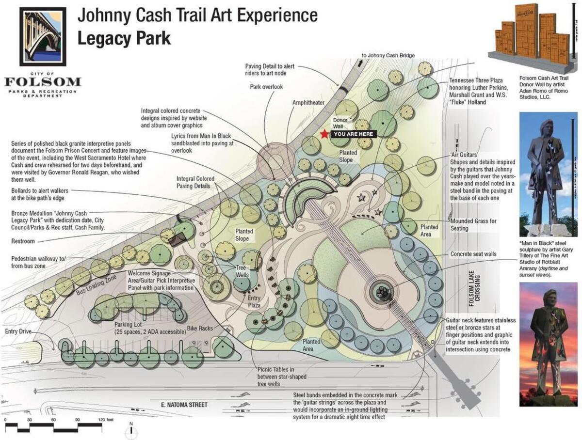 Map of the Johnny Cash trail